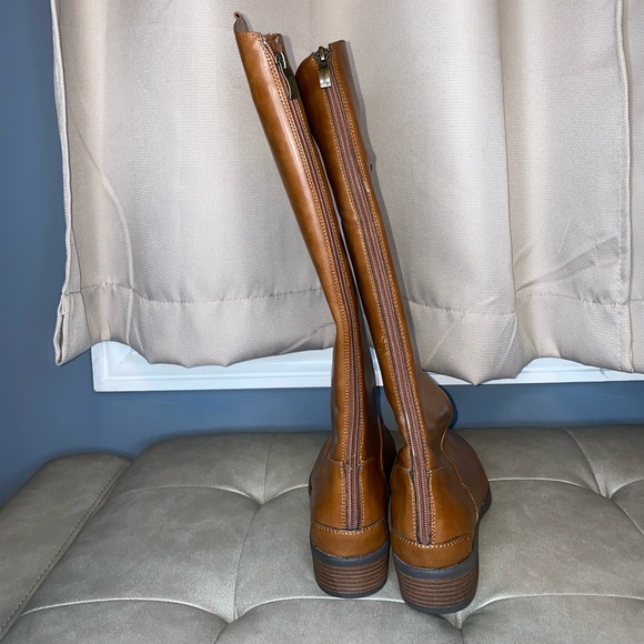 X/Appeal Leather Brown Zip Up Boots | Women’s Size US 8 - Picture 4 of 16